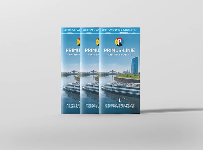 Sommerfahrplan 2016 der Primus-Linie in 3 Frontansichten